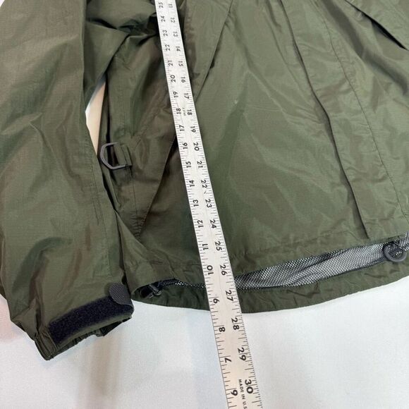 Frabil Jacket Men Medium Surge Rain Green Fishing Rain Waterproof Ful Zip Hooded - Picture 7 of 12